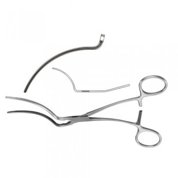 DeBakey-Wylie Atrauma Peripheral Vascular Clamp Stainless Steel, 18 cm - 7"